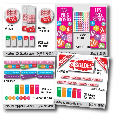 KIT AFFICHES SOLDES