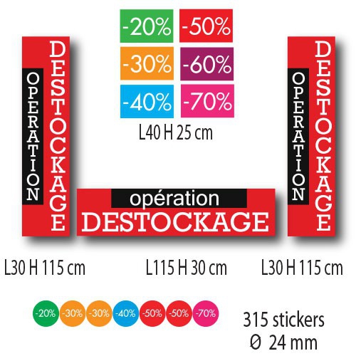 KIT AFFICHES DESTOCKAGE