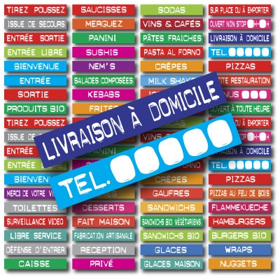 STICKERS pour RESTAURATION STICKERS pour RESTAURATION