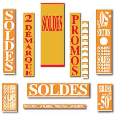 Affiches SOLDES or