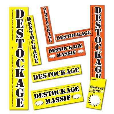 Affiches DESTOCKAGE MASSIF