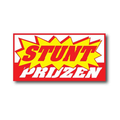 Poster  "STUNT PRIJZEN" L58 H29cm