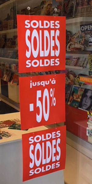 Carton "-10 à -50%"