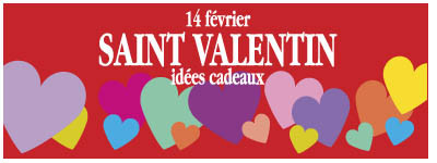 Affiche "St Valentin" L115 H42 cm