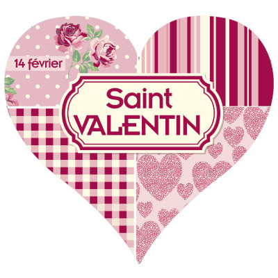 Carton découpé Saint Valentin L48 H46 cm