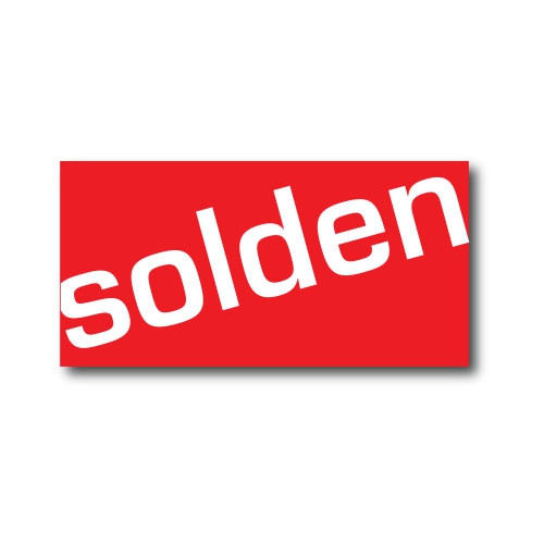 Affiche "SOLDEN" L60 H30 cm