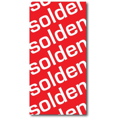 Affiche "SOLDEN" L40 H80 cm