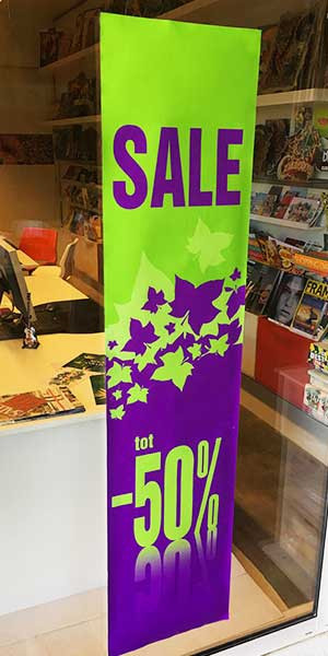 Poster "SALE" L40 H168 cm