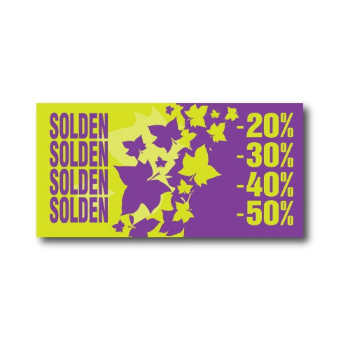 Affiche "SOLDEN" L60 H30 cm