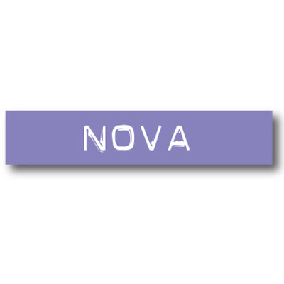 Cartel NOVA, 70 x 14 cm