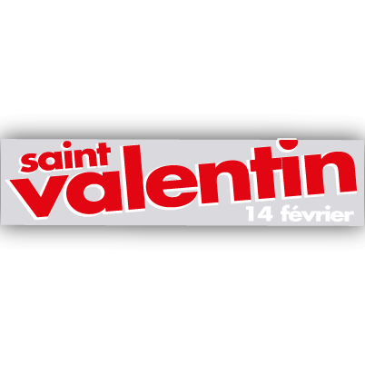 Affiche "Saint Valentin" L86 H20 cm