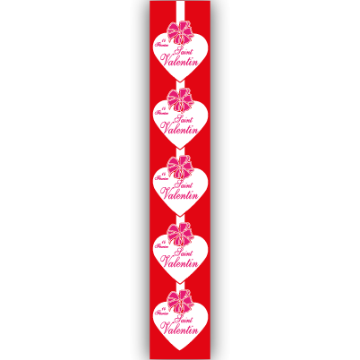 Affiche "Saint Valentin" L20 H117 cm