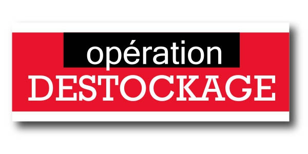 Affiche "OPERATION DESTOCKAGE" XXL L280 H102 cm