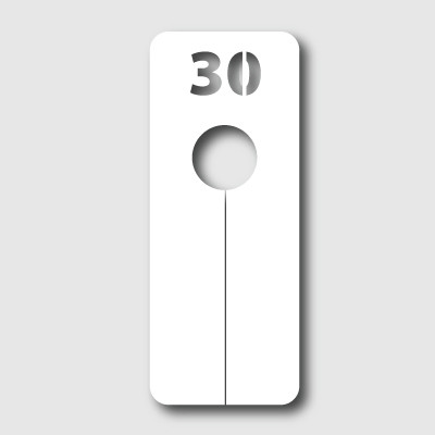 Separateur de taille 30 blanc