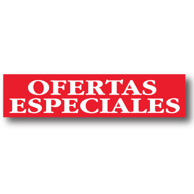 Cartel OFERTAS ESPECIALES, 82 x 20 cm 