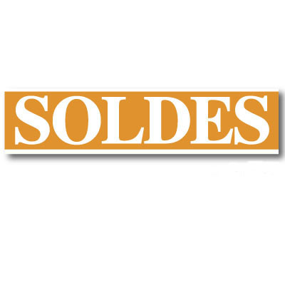 affiche "SOLDES" horizontale 168 x 40 cm