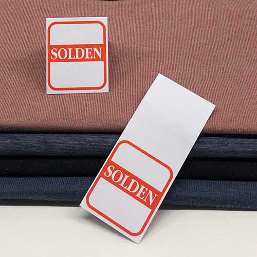 500 stuks paper 80g. L52 H120mm SOLDEN