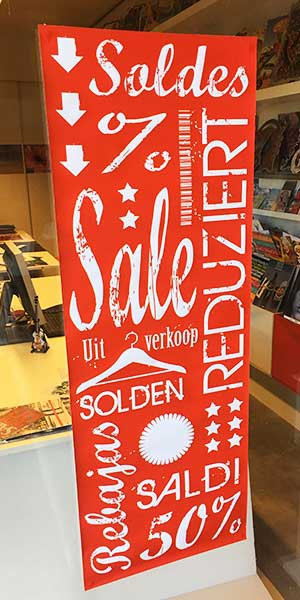 Poster SALE,SOLDES,SOLDEN L42 H115cm 