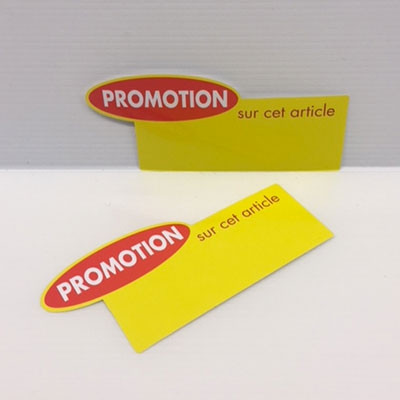 Pochette de 10 cartons pelliculés "Promotion" L150 H65 mm 