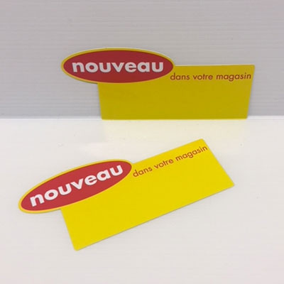 Pochette de 10 cartons pelliculés "nouveau" L150 H65 mm 