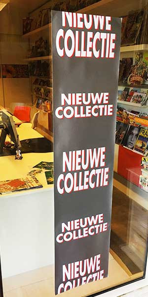 Poster "NIEUWE COLLECTIE", L40 H168 cm