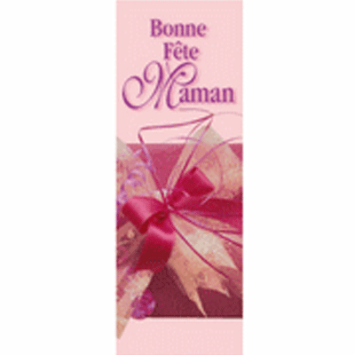 Affiche "Bonne Fête Maman" L43 H120 cm