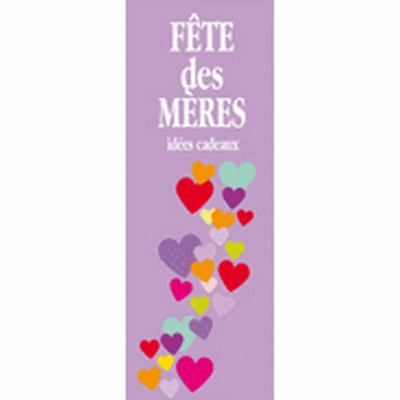 Affiche "Fête des Mères - Idées cadeaux" L42 H115 cm