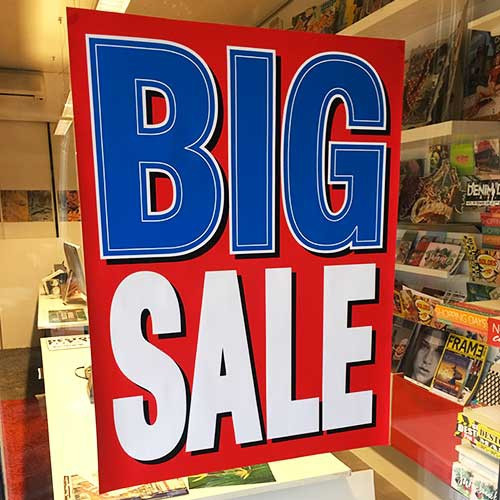 Poster "BIG SALE" L60 H80cm.