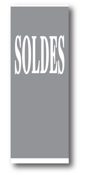 Affiche "SOLDES" L60 H168 cm