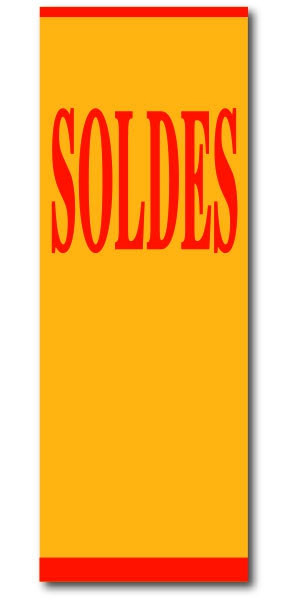 Affiche "SOLDES" L60 H168 cm