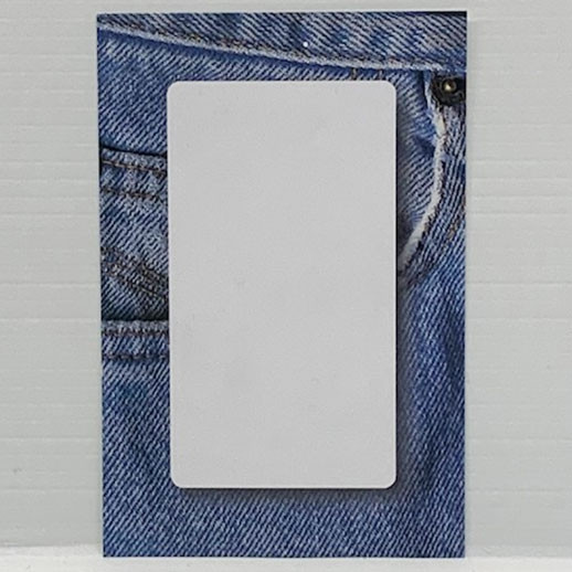 Paquet de 100 étiquettes "déco Jeans" L80 H120 mm