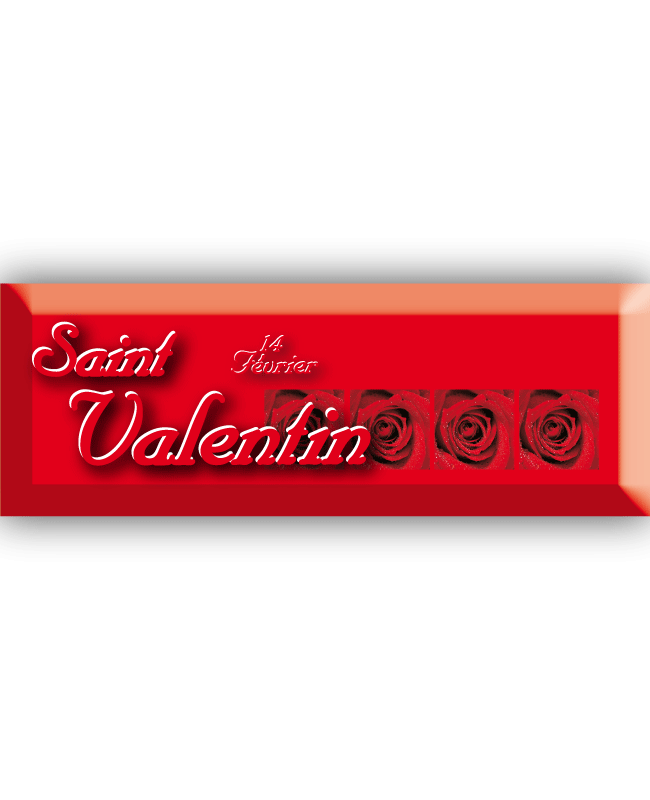 Carton "St Valentin" L68 H24 cm