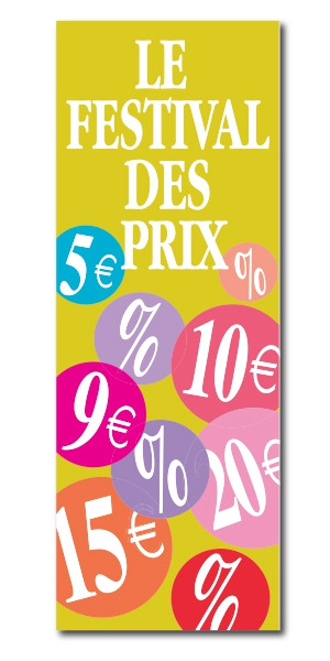 Affiche "LE FESTIVAL DES PRIX" L42  H115 cm