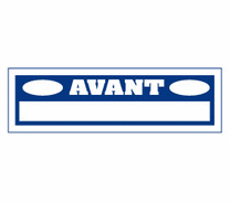 Affiche "AVANT..." L68 H18 cm