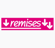 L'affiche "remises" fuchsia"