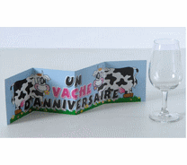 Centre de table "UN VACHE D'ANNIVERSAIRE"