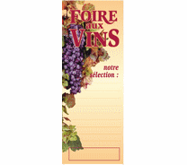 Affiche "Foire aux vins" L23 H68 cm