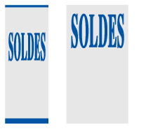 Affiche "SOLDES" L168 H60 cm