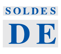 Affiche "SOLDES" L168 H28 cm