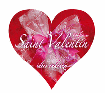 Coeur St Valentin "flot" L48 H44 cm