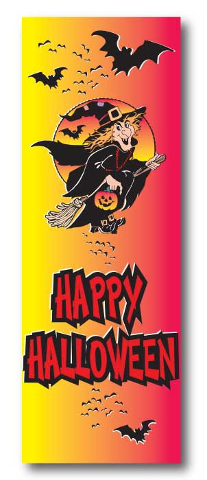 Affiche "HAPPY HALLOWEEN" L60 H170 cm