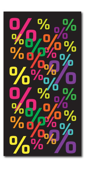 Affiche "%%%%%" L40 H74 cm