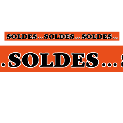 Bandeau "SOLDES..."