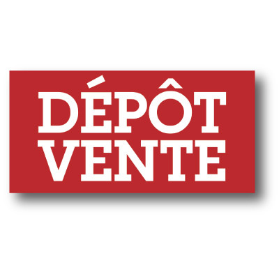 Sticker adhésif "DEPOT VENTE" L80 H40 cm