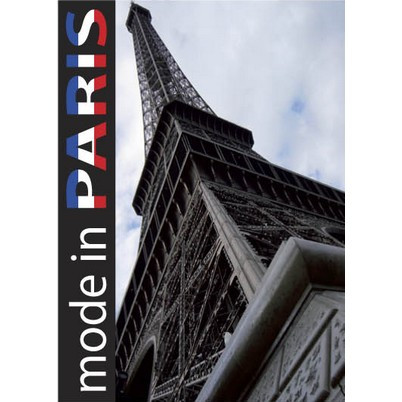 Panneau "mode in PARIS" 1 L25 H35 cm