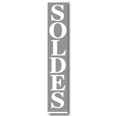 Affiche "SOLDES" L30 H168 cm