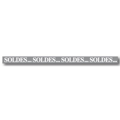 Bandeau "SOLDES...SOLDES...SOLDES..." L10 H168 cm