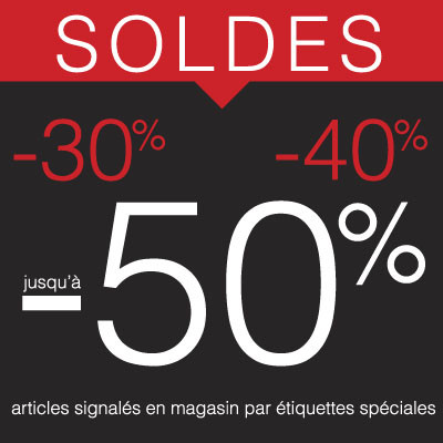 Sticker pour table IKEA Lack "SOLDES" L55 H55 cm