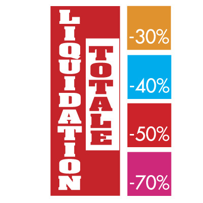 kit de 5 affiches LIQUIDATION TOTALE