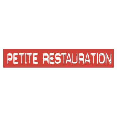 STICKER satiné L60 H10 cm "PETITE RESTAURATION"